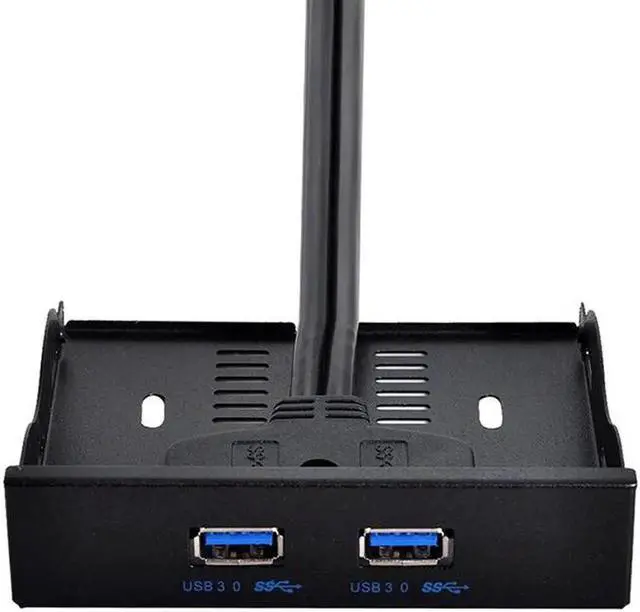 Alt view image 6 of 6 - 3.5" USB 3.0 2 Ports Front Panel & PCIe to USB 4 Ports(2 USB Type-A+USB Internal 20pin) Expansion Card Kit w/ Low-Profile PCI Bracket, PCIe Express to 2 USB3 & Internal 20Pin to USB Splitter Cable-2FT