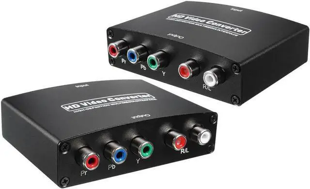 Alt view image 3 of 6 - 1080P HDMI to RGB Component 5 RCA YPbPr Video + R/L Audio Converter Adapter TV PC