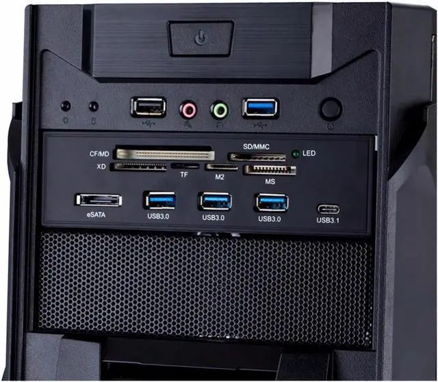Alt view image 4 of 5 - Aomoproing STW 3125 Card Reader 5.25 inches Multifunction Internal Card Reader Dashboard PC Front Panel supports M2 MSO SD MS XD CF card