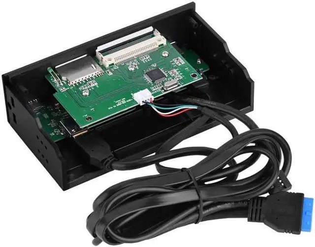 Alt view image 5 of 5 - Aomoproing STW 3125 Card Reader 5.25 inches Multifunction Internal Card Reader Dashboard PC Front Panel supports M2 MSO SD MS XD CF card
