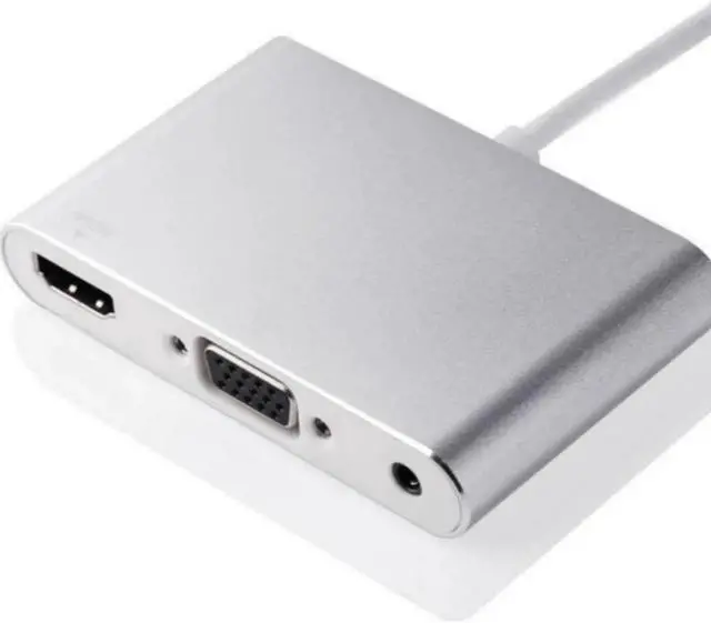 Alt view image 4 of 4 - For Lightning to HDMI VGA Jack Audio TV Adapter Cable For iPhone X iPhone 8 7 7 Plus 6 6S For iPad