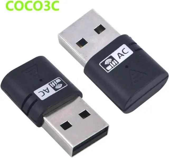 Alt view image 6 of 6 - Aomoproing AC 600Mbps WIFI Dual Band Dongle USB Wi Fi Adapter 2.4G+5GHz Antenna Wi-Fi 802.11ac/b/g/n Wireless-N Gigabit Speed Network Card
