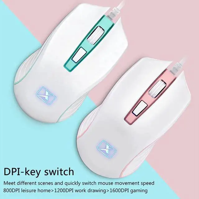 Alt view image 4 of 5 - Aomoproing Portable Retro Keyboard Mouse Kit Wired Gaming Keyboard with Round Key Cap Multimedia Button Keyboard Mouse Set