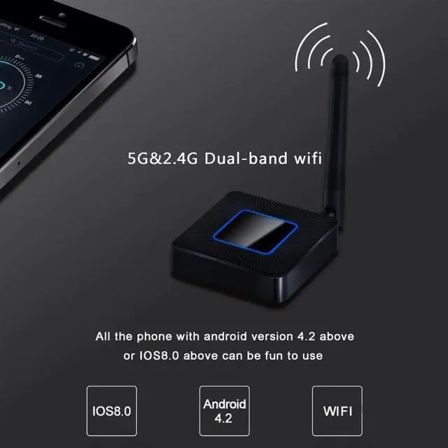 Alt view image 4 of 6 - Screen Mirroring Adapter AV HDMI 5G Wifi Display Dongle 1080P HDMI Video Receiver Mini Display Receiver