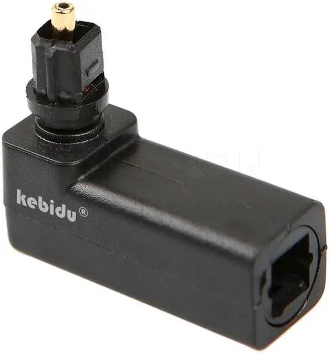 Alt view image 5 of 6 - 20pcs Toslink 90 Degree Optical Audio Cable Adapter Male to Female Right Angle 360 Rotates PC TV DVD Stereo Optical Cable