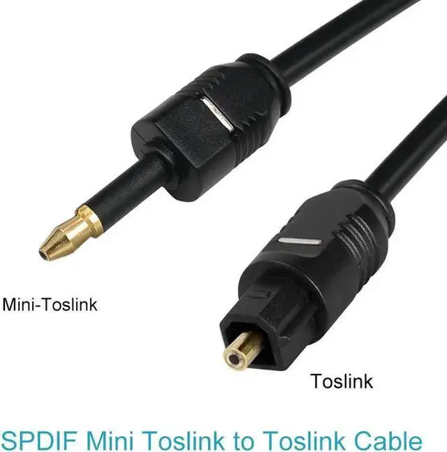 Alt view image 5 of 6 - Digital Toslink to Mini Toslink Cable 3.5mm SPDIF Optical Fiber Cable 3.5 to Optical Audio Cable Adapter for Macbook 5m 10m
