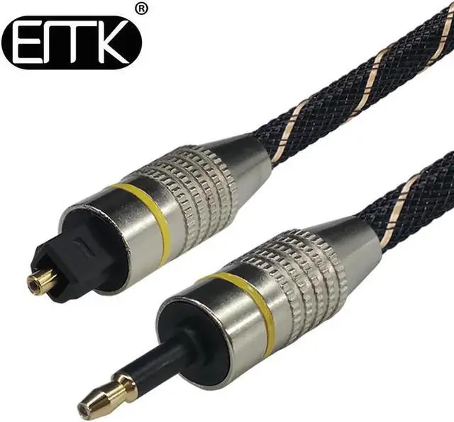 Main image of Digital Toslink to Mini Toslink Cable 3.5mm SPDIF Optical Fiber Cable 3.5 to Optical Audio Cable Adapter for Macbook 5m 10m