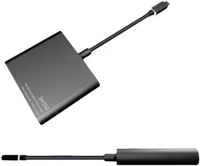 Alt view image 4 of 6 - C Adapter USB-C to HDMI / USB3.0 / Type-c Converter Type-C Hub Converter Adapter Portable Dock For Nintend SH350 Switch TV