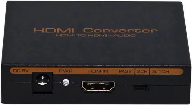 Alt view image 4 of 6 - Audio Extractor Splitter to SPDIF RCA Stereo L/R Analog Output Converter est with power adapter