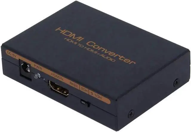Alt view image 6 of 6 - Audio Extractor Splitter to SPDIF RCA Stereo L/R Analog Output Converter est with power adapter