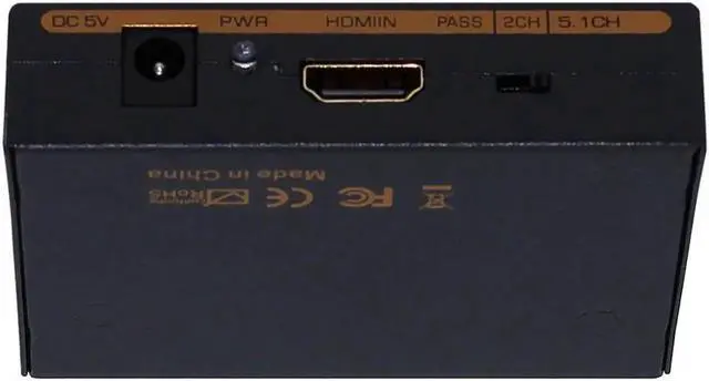 Alt view image 5 of 6 - Audio Extractor Splitter to SPDIF RCA Stereo L/R Analog Output Converter est with power adapter