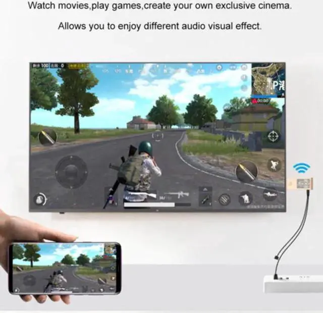 Alt view image 6 of 6 - Wireless HDMI Adapter Dual System Dual Mode Phone to HDTV Display Wifi Micro HDMI Adapter for iOS Android TV Dongle