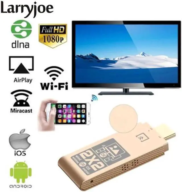 Main image of Wireless HDMI Adapter Dual System Dual Mode Phone to HDTV Display Wifi Micro HDMI Adapter for iOS Android TV Dongle