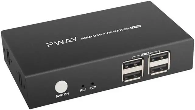 Alt view image 5 of 6 - HDMI Switch Supports 4k@30hz USB2.0 Splitter Box For Keyboard Mouse Monitor USB Adapter Printer Switch 2CH HDMI and USB