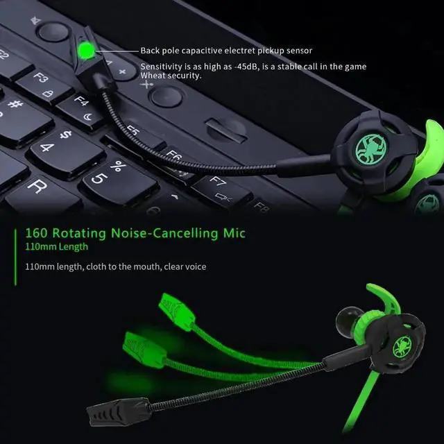 Alt view image 3 of 6 - G30 PC Gaming Headset Computer Headphones In Ear Stereo Bass Noise Cancelling Earphone With Mic PK Hammerhead V2 Pro