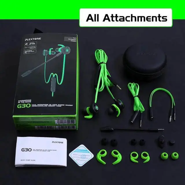 Alt view image 5 of 6 - G30 PC Gaming Headset Computer Headphones In Ear Stereo Bass Noise Cancelling Earphone With Mic PK Hammerhead V2 Pro