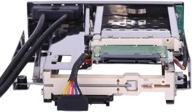 Alt view image 6 of 7 - Dual Bay 3.5" + 2.5" Inch SATA III Hard Drive HDD & SSD Tray Caddy Internal Mobile Rack Enclosure Docking Station with USB 3.0 Port Hot Swap
