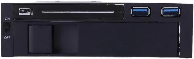 Alt view image 3 of 7 - Dual Bay 3.5" + 2.5" Inch SATA III Hard Drive HDD & SSD Tray Caddy Internal Mobile Rack Enclosure Docking Station with USB 3.0 Port Hot Swap