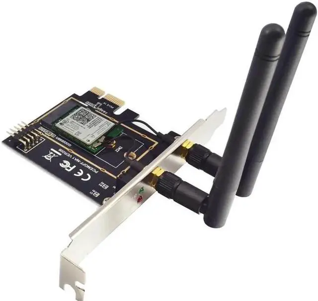Alt view image 5 of 6 - PCI Express 1X M.2 NGFF Key A A+E to Mini PCI E Adapter Wireless WiFi Bluetooth Network Card ConverterM2 NGFF Support 2230 2242