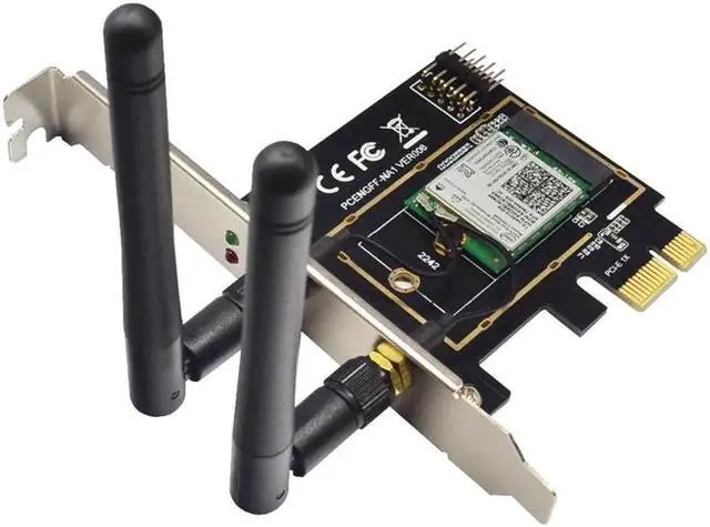Main image of PCI Express 1X M.2 NGFF Key A A+E to Mini PCI E Adapter Wireless WiFi Bluetooth Network Card ConverterM2 NGFF Support 2230 2242