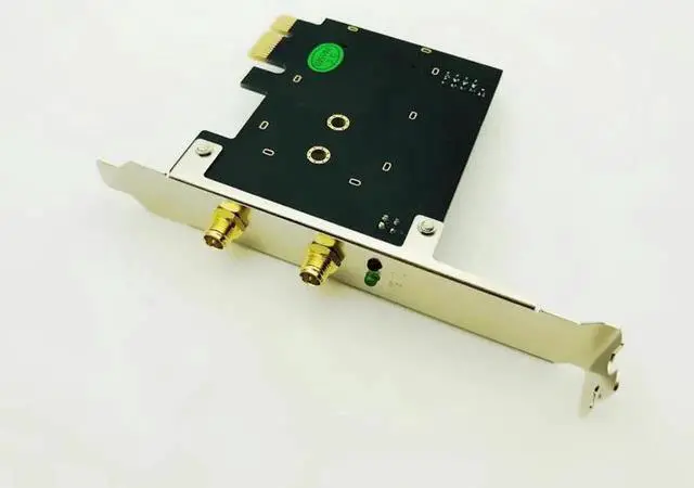Alt view image 2 of 6 - M.2 WiFi Adapter M2 NGFF Key A E to Mini PCI Express Wifi Raiser PCI E 1X NGFF Wireless Support 2230 2242 Mini PCIE Network Card