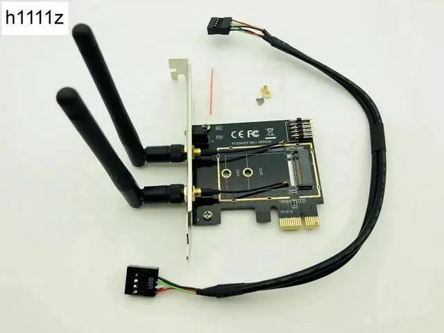 Main image of M.2 WiFi Adapter M2 NGFF Key A E to Mini PCI Express Wifi Raiser PCI E 1X NGFF Wireless Support 2230 2242 Mini PCIE Network Card