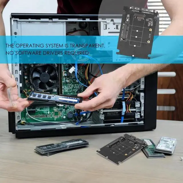 Main image of mSATA & NGFF M2 to SATA Adapter Converter mSATA/NGFF SSD to 2.5inch SATA adaptator Adapter Support mSATA SSD + M.2 NGFF SSD