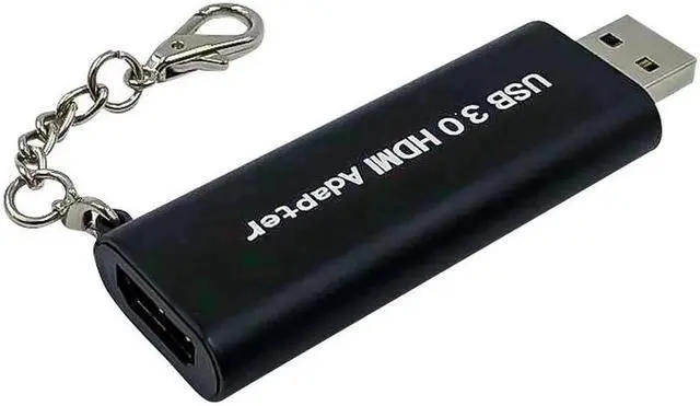 Alt view image 6 of 6 - USB 3.0 to HDMI Converter Mini Portable Keychain 1920 * 1080 HD Adapter for Windows 7 8 9 for Mac PC est