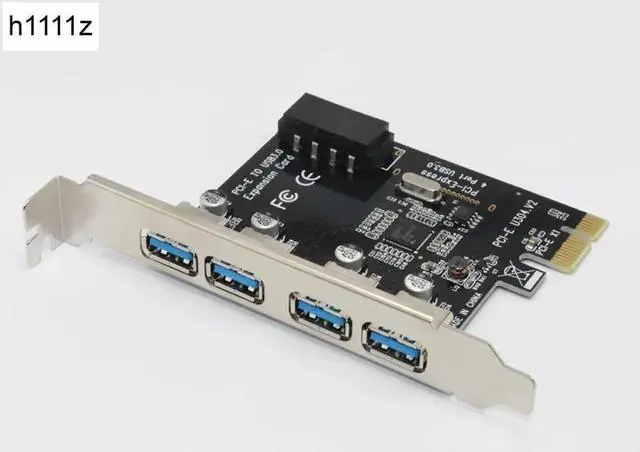 Main image of USB 3.0 4 Port PCIE Expansion Card PCI Express Adapter Pcie Card 4 Port USB3.0 5Gb with Sata 15Pin to 4Pin Power Cable for PC