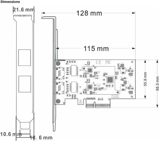 Alt view image 5 of 7 - Dual Port 2.5Gb Network Card Adapter with Intel I226 2500/1000/100Mbps PCI Express X4 Gigabit Ethernet NIC Card RJ45 LAN Controller for Windows 10/11 with Low Profile Bracket
