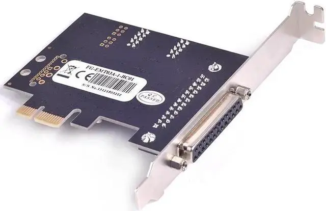 Alt view image 5 of 6 - PCI-e PCI express to 2 serial RS232 + 1 Parallel Ports PCI express I/O card MosChip MCS9901