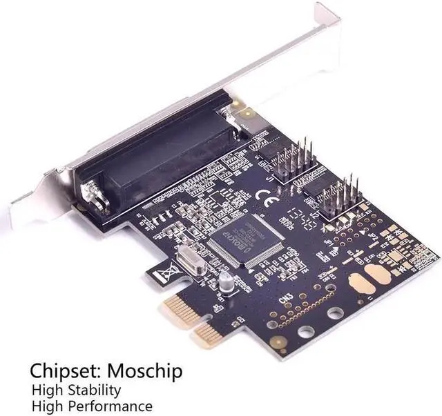 Alt view image 3 of 6 - PCI-e PCI express to 2 serial RS232 + 1 Parallel Ports PCI express I/O card MosChip MCS9901