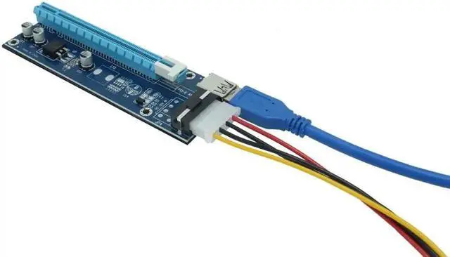 Alt view image 6 of 6 - PCI E 1 to 3 PCI express 1X slots Riser Card Mini ITX to external 3 PCI E slot adapter PCIe Port Multiplier Card VER005 1X TO 16