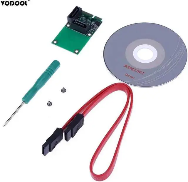 Alt view image 3 of 6 - 2 Ports Mini PCI-E PCI Express to SATA Cable 3.0 Converter Hard Drive Extension Card Computer Components High Speed Add On Cards