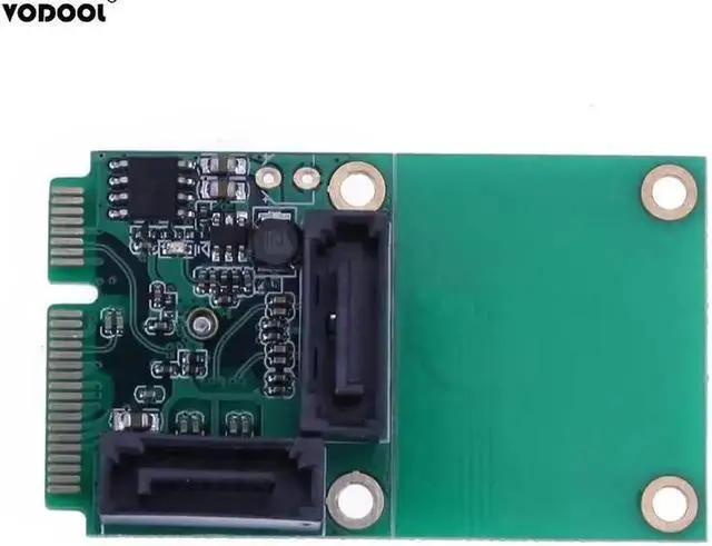 Alt view image 6 of 6 - 2 Ports Mini PCI-E PCI Express to SATA Cable 3.0 Converter Hard Drive Extension Card Computer Components High Speed Add On Cards