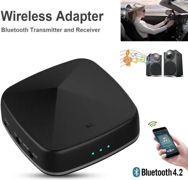 Main image of Fiber 2-In-1 Bluetooth Wireless Adapter Bluetooth Transmitter Receiver support APT-X AAC Audio Adapter TV Transmitter