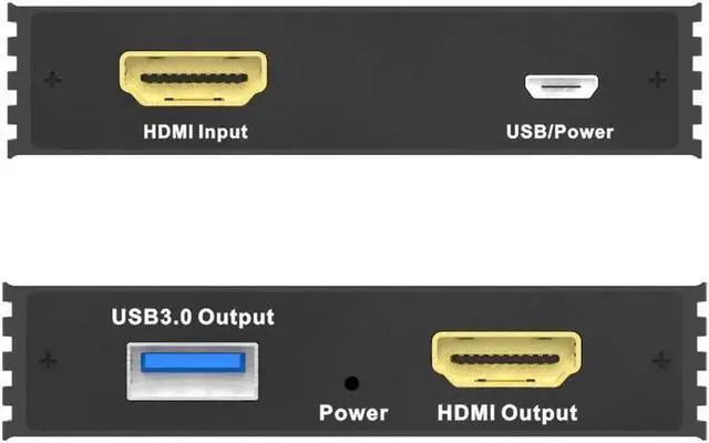 Alt view image 5 of 7 - 1.4 to USB 3.0 Video Capture Card Dongle with HDMI Loopout (Input 4K@30Hz MAX/Output 1080P@60Hz Max)with WiiU Xbox 360 One PS4 HDMI Camera for Game streaming,Video Conferencing,Live