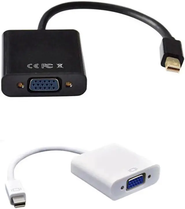 Alt view image 2 of 5 - over image to zoom Mini DisplayPort to Female VGA Adapter TV AV Cable for Apple Macbook Air pro 10pcs/lots