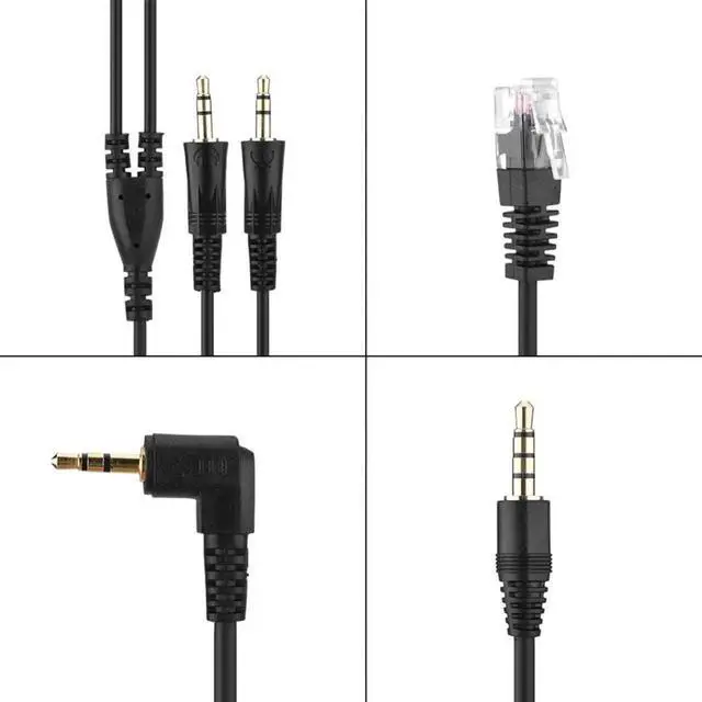 Alt view image 4 of 6 - Aomoproing Call Center Headphone Noise Cancelling Headset With Crystal USB 3.5/2.5MM Plug For Customer Service/ Game/PC Headphones 2018