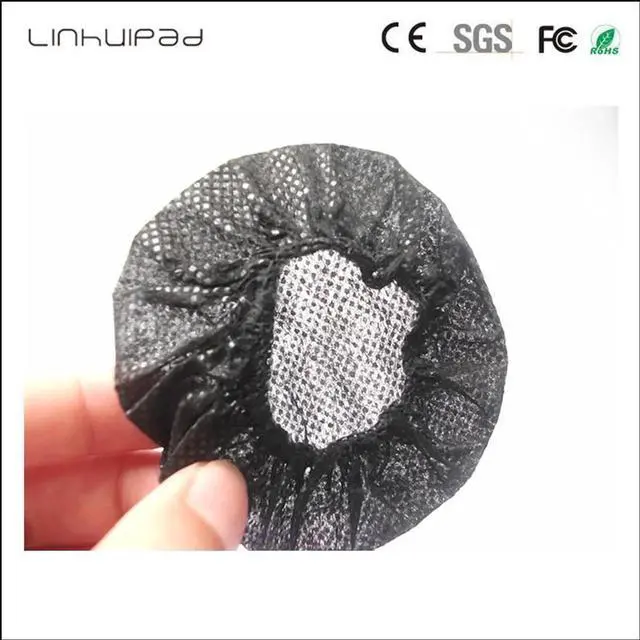 Alt view image 6 of 6 - Aomoproing linhuipad 6-7cm White Non Woven Disposable Sanitary Headphone Cover ear cushion for call center headset 100pcs/lot