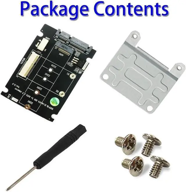 Alt view image 2 of 6 - 2 in 1 M.2 NGFF B Key Mini PCI-E mSATA SSD to SATA 2.5" Adapter Card for mSATA SSD 2230 2242 2260 2280 M2 NGFF SATA M.2 Adapter