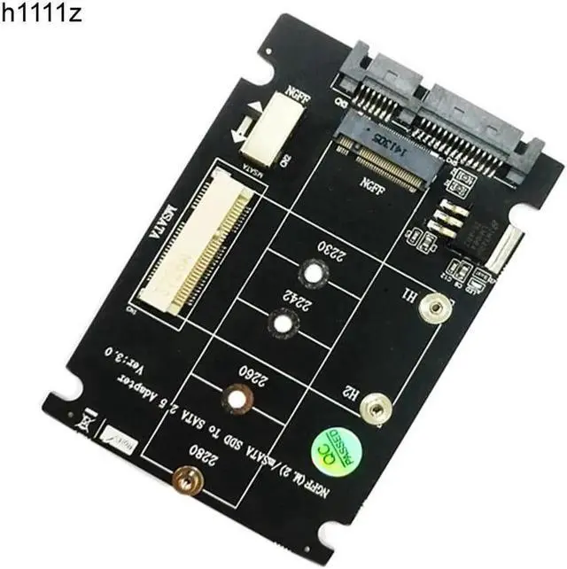Main image of 2 in 1 M.2 NGFF B Key Mini PCI E mSATA SSD to SATA 2.5" Adapter Card for mSATA SSD 2230 2242 2260 2280 M2 NGFF SATA M.2 Adapter
