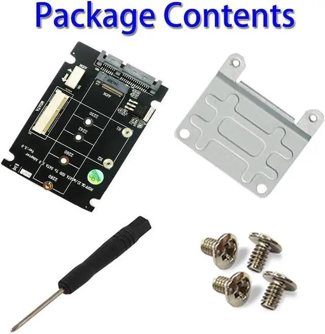 Alt view image 6 of 6 - 2 in 1 M.2 NGFF B Key Mini PCI E mSATA SSD to SATA 2.5" Adapter Card for mSATA SSD 2230 2242 2260 2280 M2 NGFF SATA M.2 Adapter