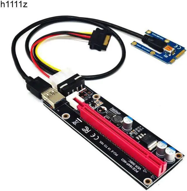 Main image of Mini PCIe to PCI express 16X Riser for Laptop External Graphics Card EXP GDC BTC Antminer Miner mPCIe to PCI-e slot Mining Card