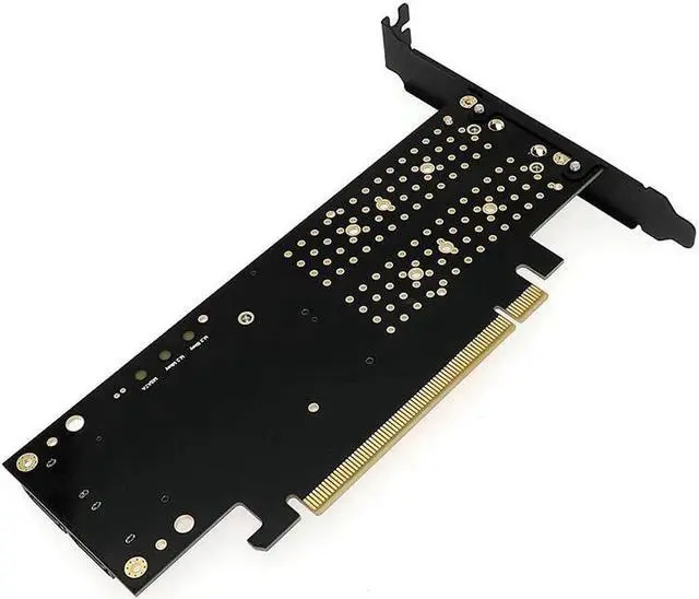 Alt view image 2 of 6 - M Key B Key PCIE to M2 Adapter PCI E 3.0 X16 to M.2 SSD mSATA 2 x 7Pin SATA Port NVME M2 SSD AHCI mSATA 3 in 1 Riser Card