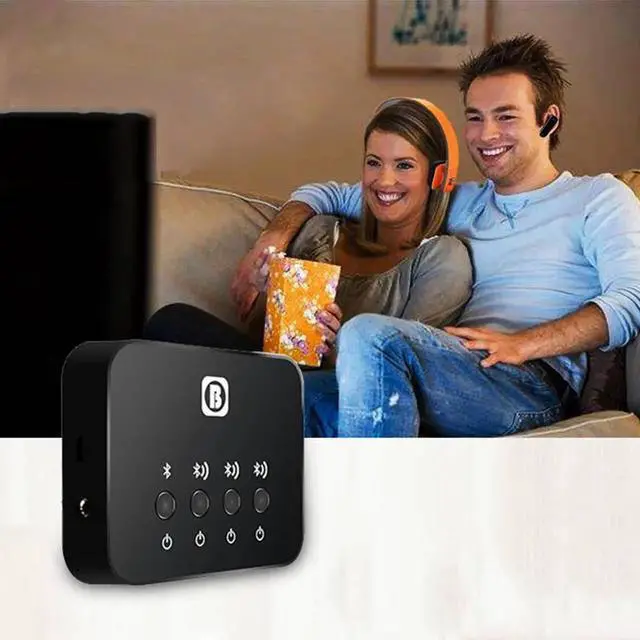 Alt view image 6 of 6 - Wireless Bluetooth Transmitter Car Kit BW-107 1 to 3 Bluetooth Shareware Transmitter Aptx for TV Music Audio Adapter