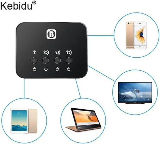 Main image of Wireless Bluetooth Transmitter Car Kit BW-107 1 to 3 Bluetooth Shareware Transmitter Aptx for TV Music Audio Adapter