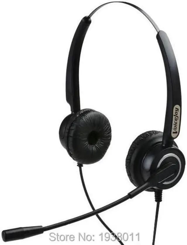 Main image of Aomoproing Call center headphones Porfessional binaural headset with RJ9/RJ11 plug office phone headset for AVAYA 2401 4602 4620 series