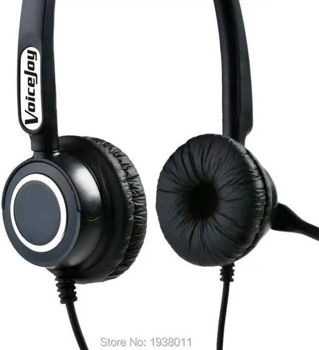 Alt view image 3 of 3 - Aomoproing Call center headphones Porfessional binaural headset with RJ9/RJ11 plug office phone headset for AVAYA 2401 4602 4620 series