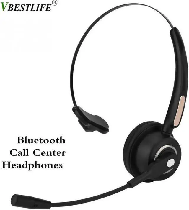 Main image of Aomoproing Call Center Bluetooth Headset Wireless Over-the-Head Noise Canceling Headphones For Truck Car Drivers Call Center, Office,Phones
